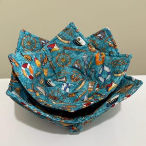Microwaveable Bowl Holder - Nautical