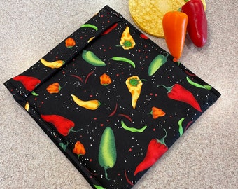 Microwave potato bag steamer - Peppers