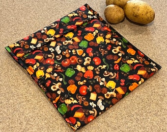 Microwave potato bag steamer - Vegetable Print