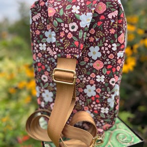 Floral Colored hand painted Crossbody Sling bag For Women