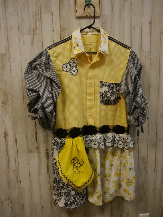 Yellow/Gray Jacket / Etsy