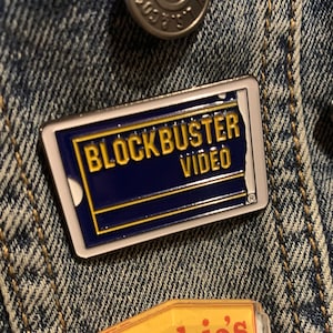 Blockbuster Rental Card Enamel Pin