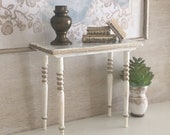 Miniature Reimagined Foyer Table or Desk for a Dollhouse 1 12 Scale