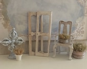 Miniature Frames, One Pair, as Reimagined Gustavian Decor for a Dollhouse - 1 12 Scale