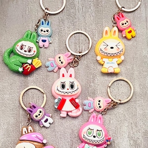 Labubu & Friend Keychain: Kawaii Bag Charm