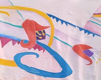Bufanda de crepe de China.