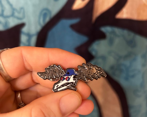 Hunter Thompson Bat Hat Pin