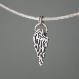 Chain wing made of recycled 925 sterling silver, angel wing pendant in gold or silver, chain with wing, silver chain wing, chain