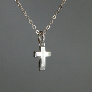 Cross necklace, communion, cross pendant made of recycled 925 silver, cross necklace silver, cross pendant silver, chain cross, communion gift