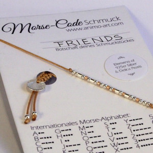 Personalisiertes Armband  - MORSE-CODE mit Name oder Lieblings-Wort - größenverstellbar, individuelles Armband mit 925er Silber Perlen
