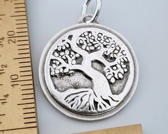 NKlaus ciondolo albero della vita 2,8cm argento 925 amuleto talismano filigrana celtica 7397