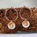 Rosegold + Silver Earrings "Discus" gilding on 925 silver, plate rose gold silver, plug, earring hoop earrings, bicolor, pendant earring