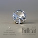 Jewelry magnet with original Swarovski Rivoli "Brilliant" gold-plated re magnet for a limited time! Brooch Swarovski brooch - mother's day