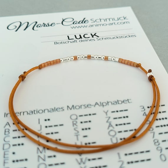 Personalized morse code clearance bracelet