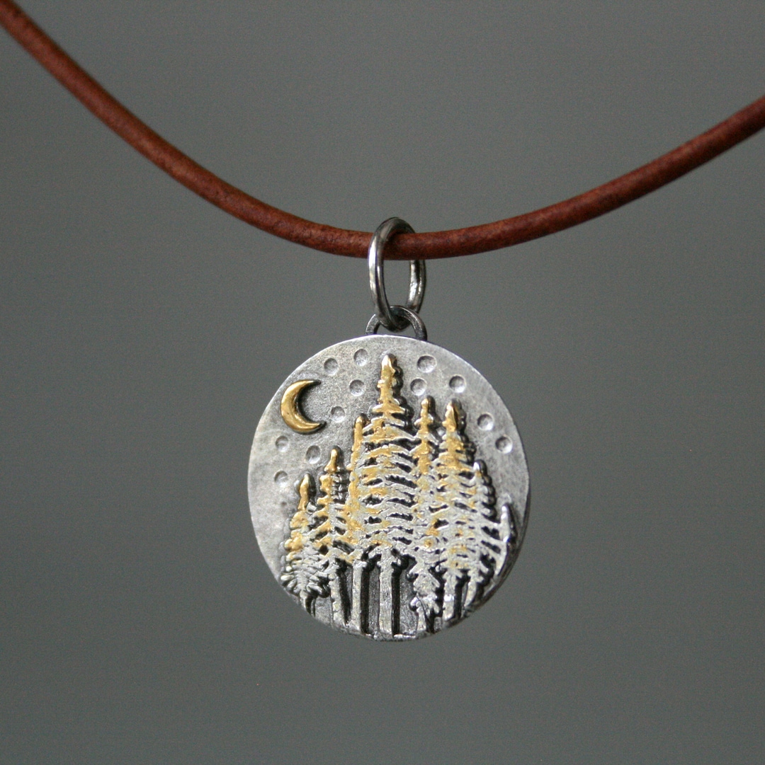 Collana Aymara Doppia Catena Con Onici E Pendente Luna - Paci Gioielli - Foto 2