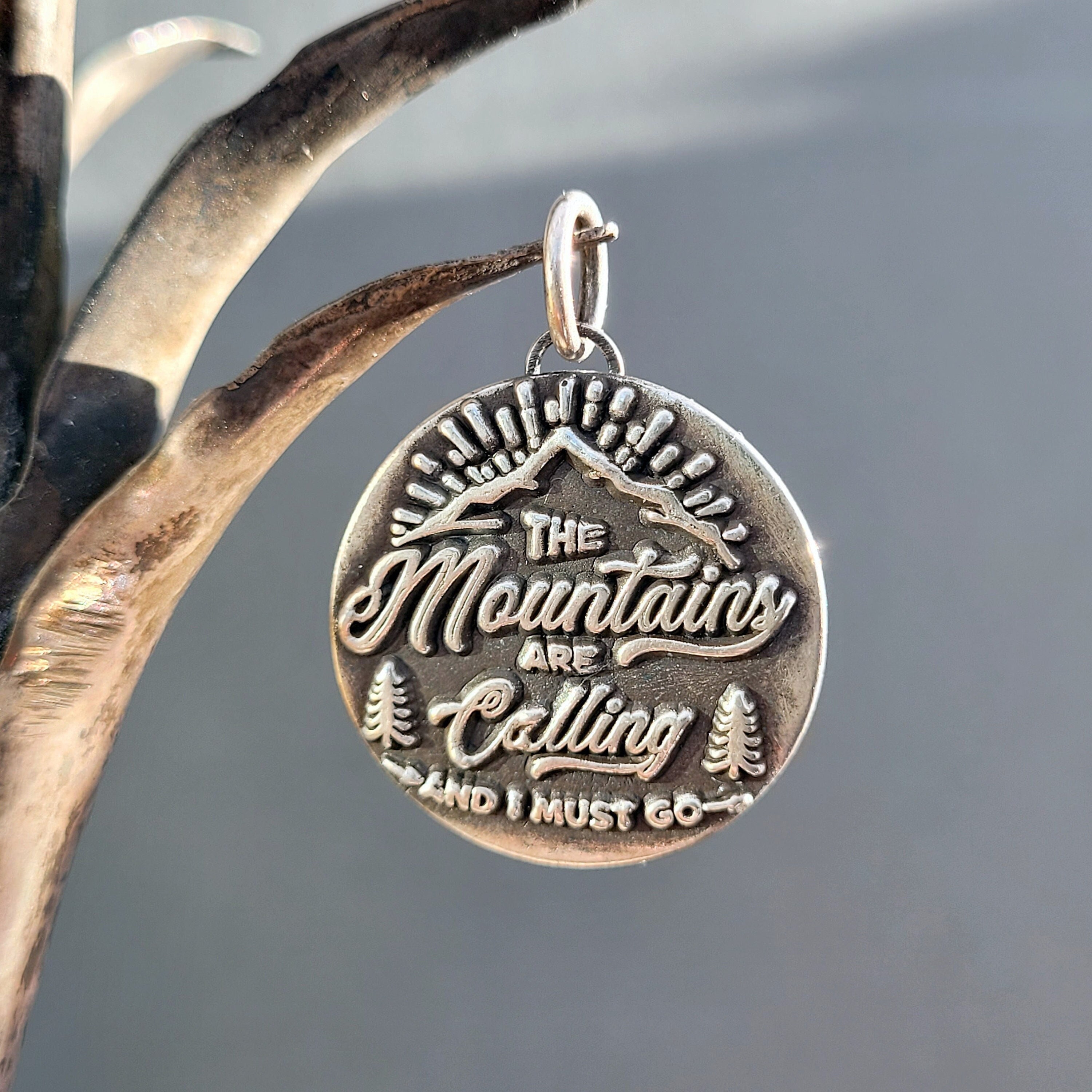 The mountains are calling and i must go best sale necklace