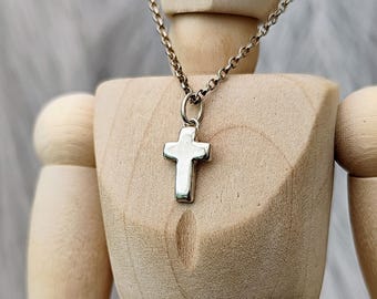 Cross necklace, Communion, cross pendant made of recycled 925 sterling silver, silver cross necklace, silver cross pendant, cross necklace, Communion gift