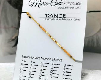 Gift for Him & Her - Morse Code Bracelet with Personalized Name, Adjustable Size, 925 Sterling Silver Gold Plated, Bracelet for Couples, Friendship Bracelet