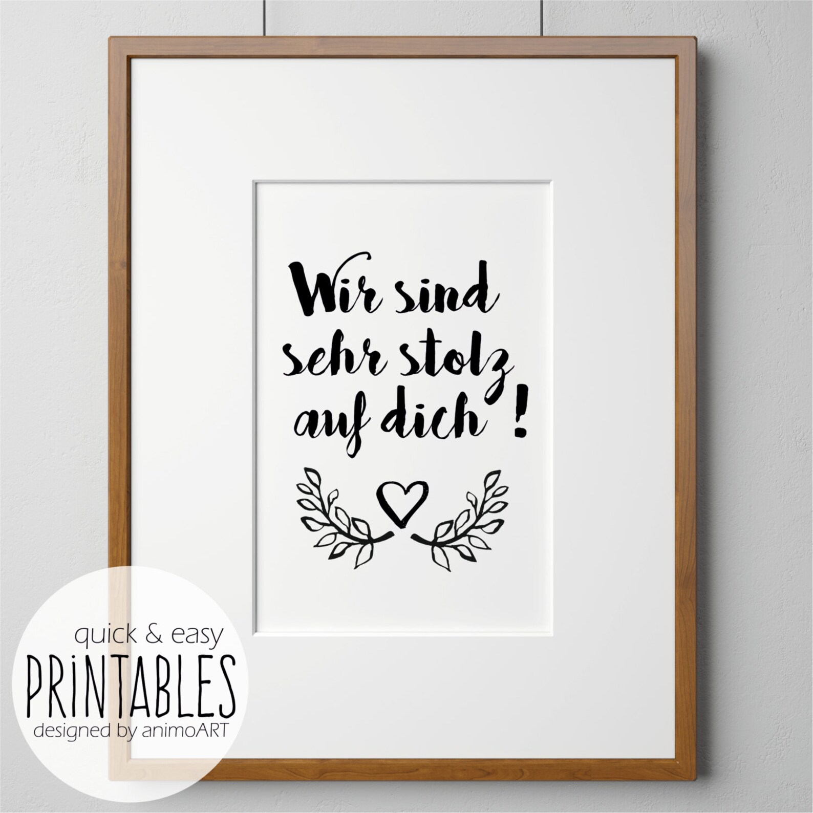 Gut gemacht Wir sind sehr stolz auf dich | Etsy