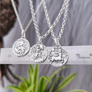 Necklace zodiac sign Sagittarius, zodiac sign necklace, pendant made of real silver, recycled 925 silver, man, woman, unisex, couple jewelry, zodiac