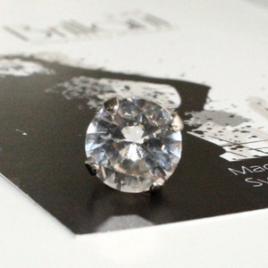 Sieradenmagneet &quot;Brilliant&quot;, gemaakt met origineel Swarovski-element, vergulde achtermagneet, magnetische sieradenbroche, krachtmagneet