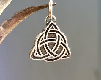 Celtic Knot Pendant, made from recycled silver, handmade in Germany