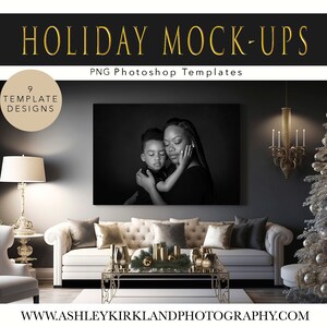 Holiday Mock-Up PNG Photoshop templates