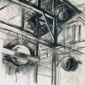 Interno del fienile n. 2 (con lanterne di carta)