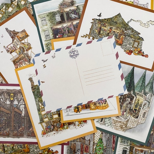 Postcard Pack || First collection of Magical Dollhouse Drawings