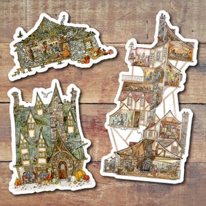 Wizard Homes || 3 Vinyl Stickers