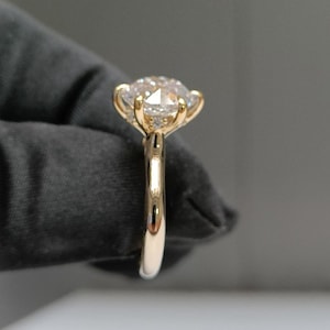4.12Ct. Old European Cut Diamond Solitaire Wedding Ring/ OEC- Certified Lab Grown Diamond/ Solid Gold  Lab Grown Diamond Ring/ 14k Gold Ring