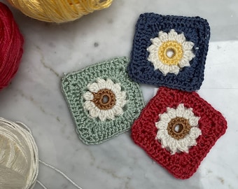 Daisy Granny Square Crochet Pattern | Easy DIY Tutorial (PDF Pattern)