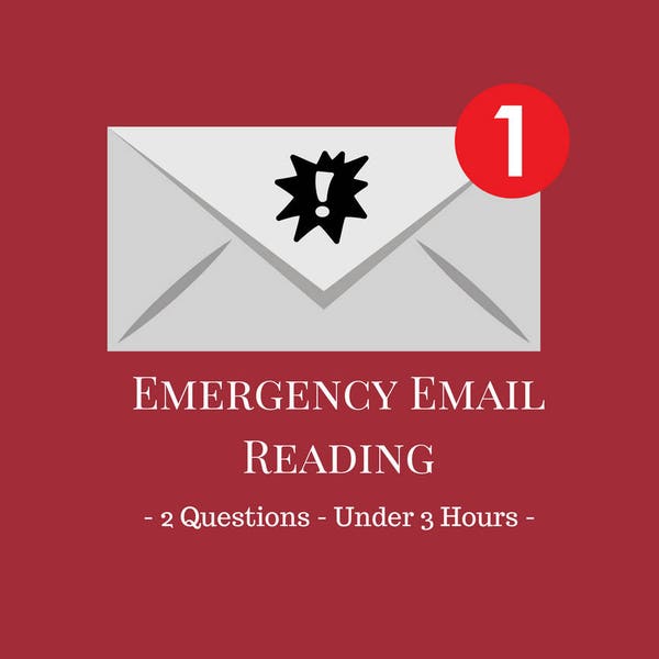 Emergency - Same Day - 2 Question Email Psychic Reading - Under 3 Hours - PDF