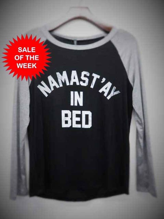 Namaste in Bed Womens Long Sleeve 