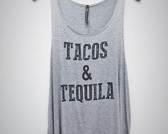 Tacos & Tequila Racerback Tank Top