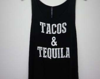 Tacos & Tequila Racerback Tank Top