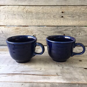 Set of Blue Fiestaware Cups