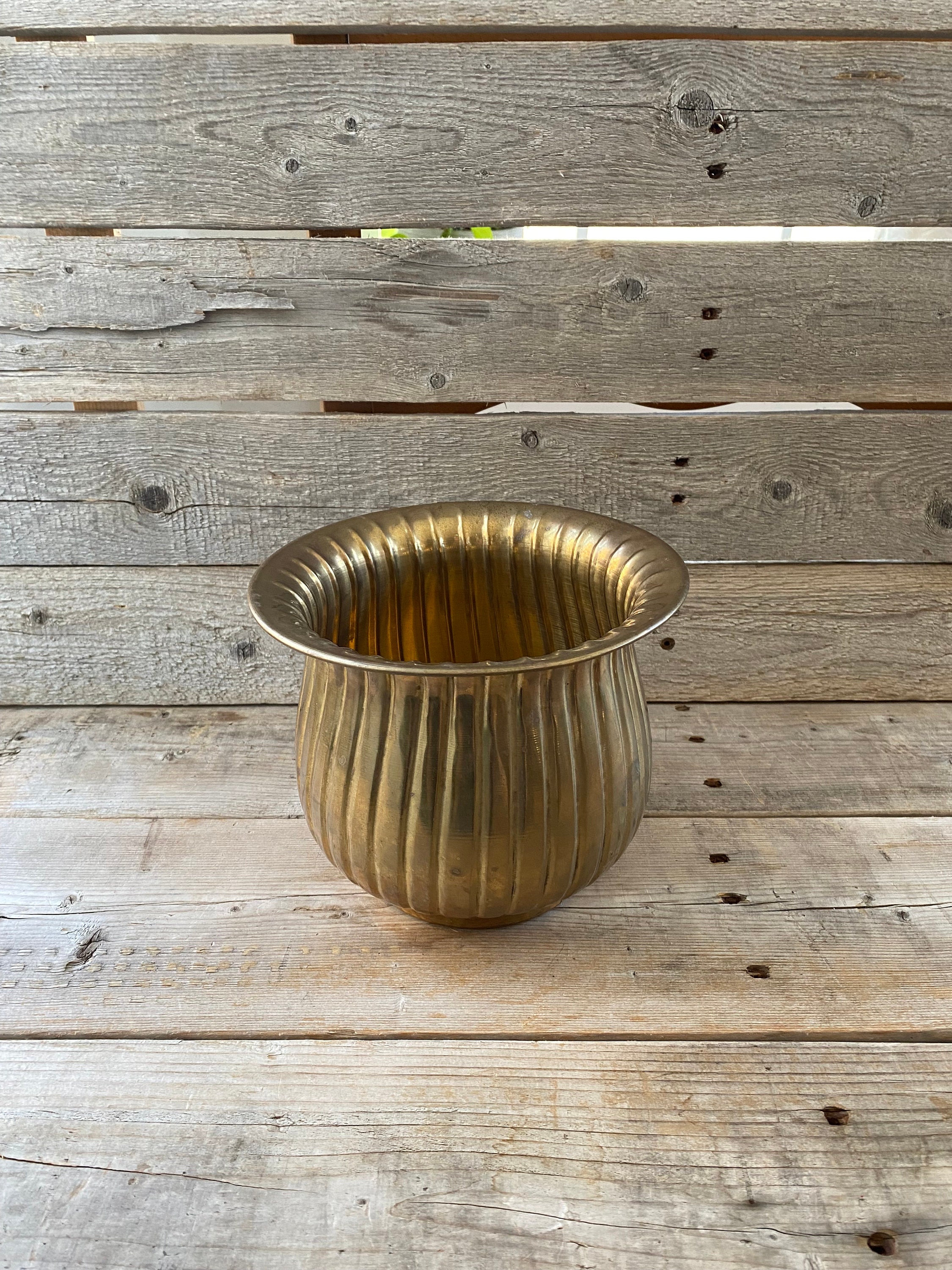 Vintage Brass Pot