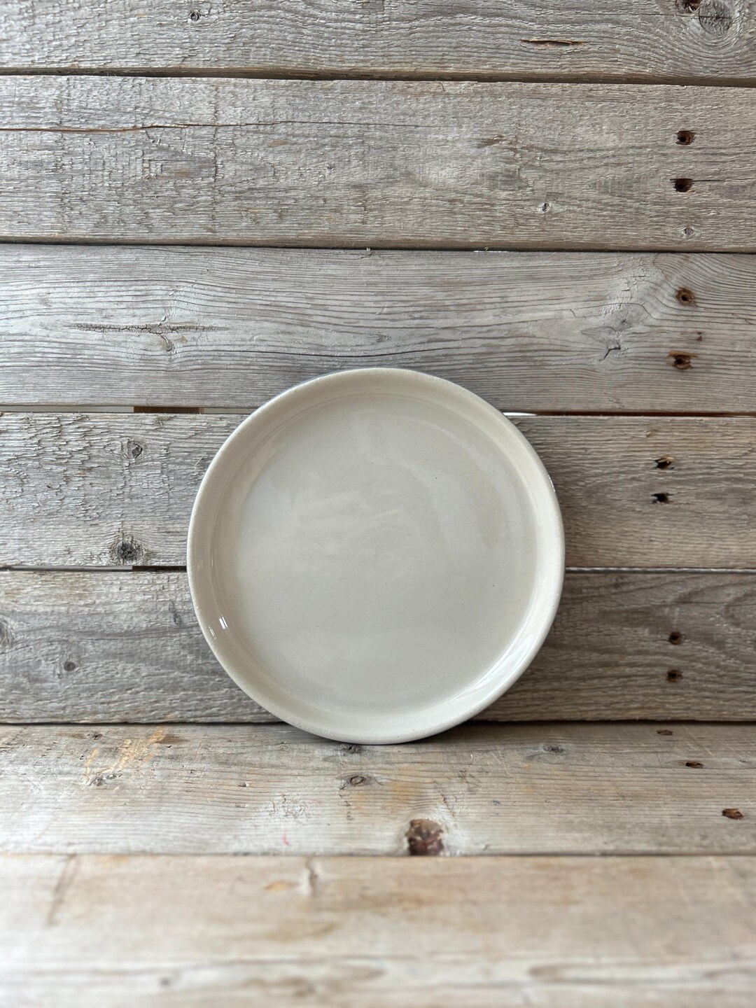 Aaron Probyn Small Stoneware Plate | Modern Minimalist Gray Salad Dish ...