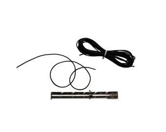 Round black elastic cord, 5 yards of 2mm covered elastic for crafts, jewelry, lanyards
