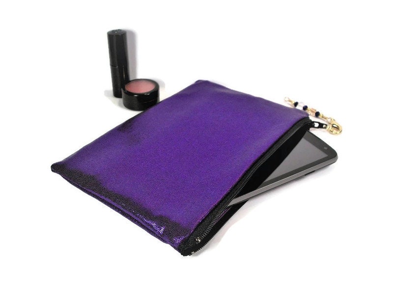 Faraday pouch medium model (purple fabric)