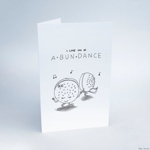 Te amo en abundancia - Tarjeta imprimible de 8,5" x 5,5"