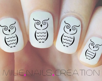Owl Nail Decal