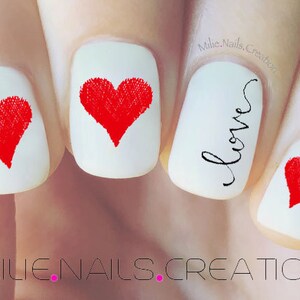 Valentine's day Nail Decal