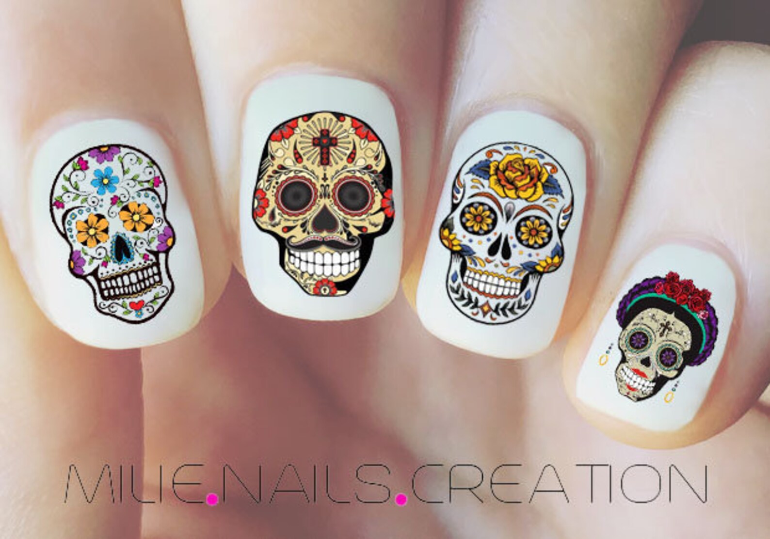 mexican nail art stickers