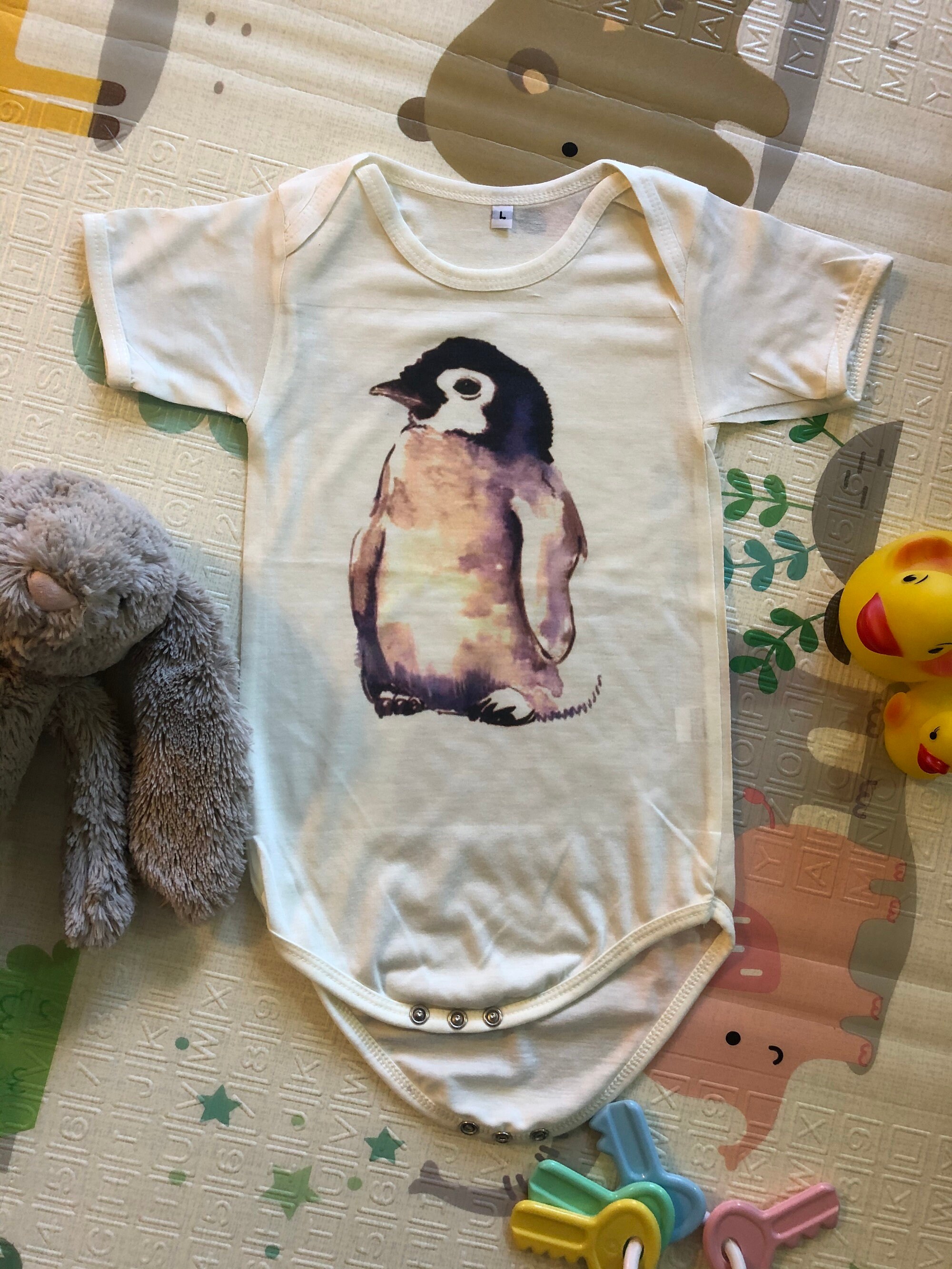 Baby penguin onesie Onesie Graphic onesie Etsy