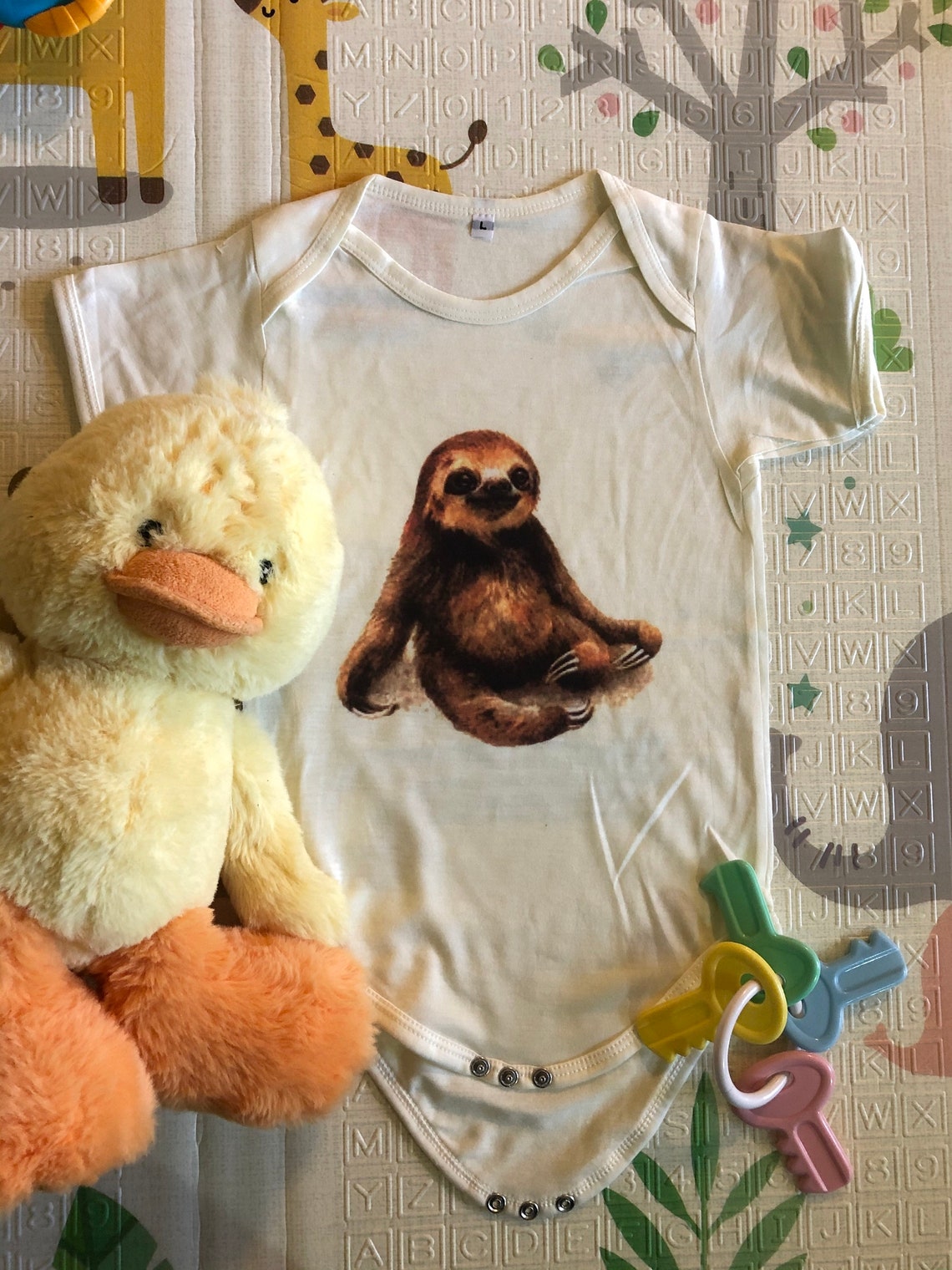 Baby Sloth Onesie Onesie Graphic Onesie Etsy