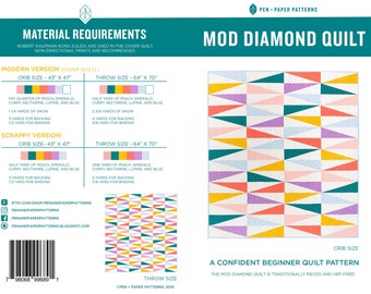 Mod Diamond PDF Quilt Pattern