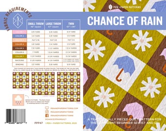 PDF Chance of Rain Quilt Pattern