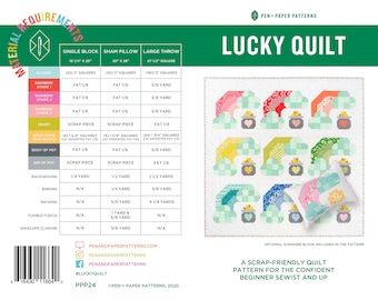 PDF Lucky Quilt Pattern